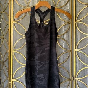 Black Lululemon Camouflage Tank Top